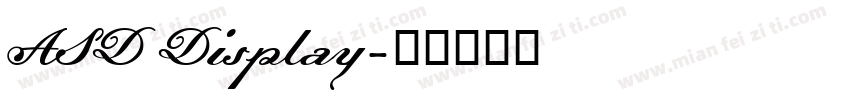 ASD Display字体转换